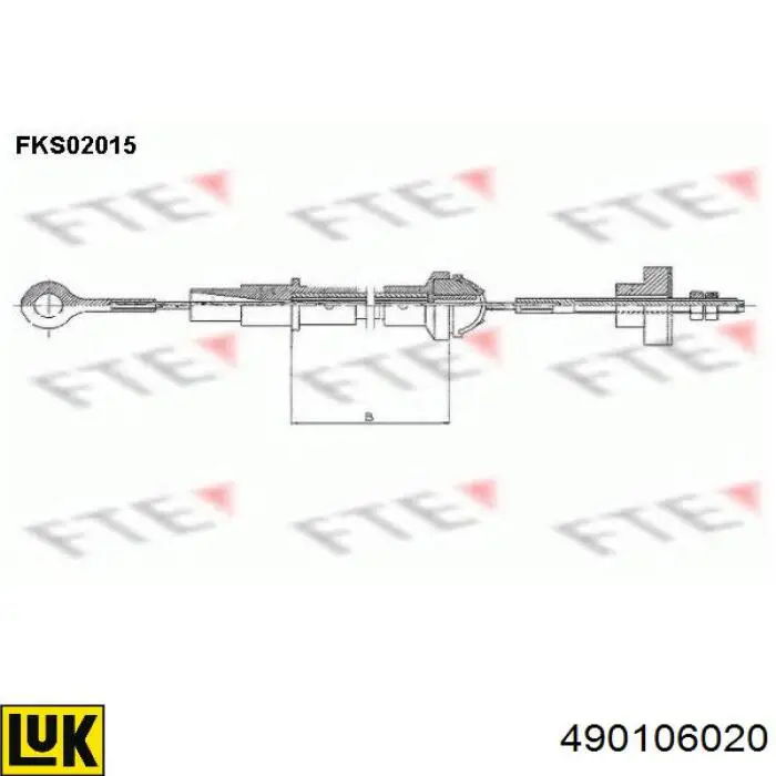 Трос зчеплення AD550109 Adriauto