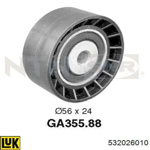 Натяжний ролик LUK 532026010 ціна, від 17.10 USD