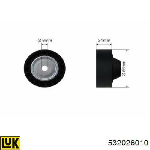 Купити 532026010 LUK Натяжний ролик