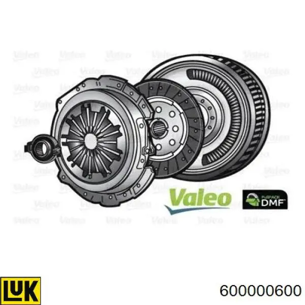 Купити 600000600 LUK Комплект зчеплення (диск, корзина, підшипник)