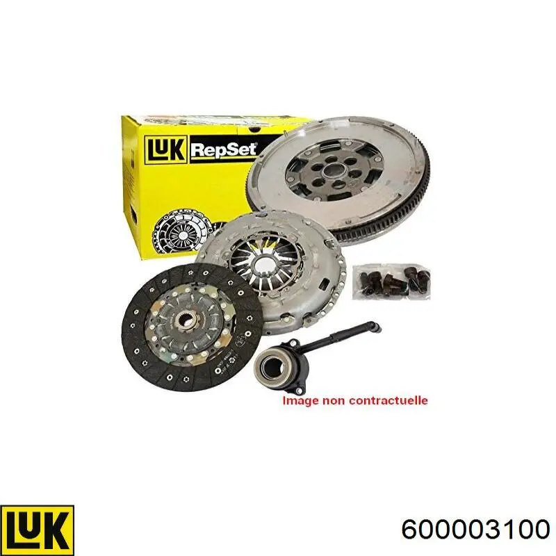 Комплект зчеплення (3 частини) LUK 600003100 ціна, від 153.92 USD
