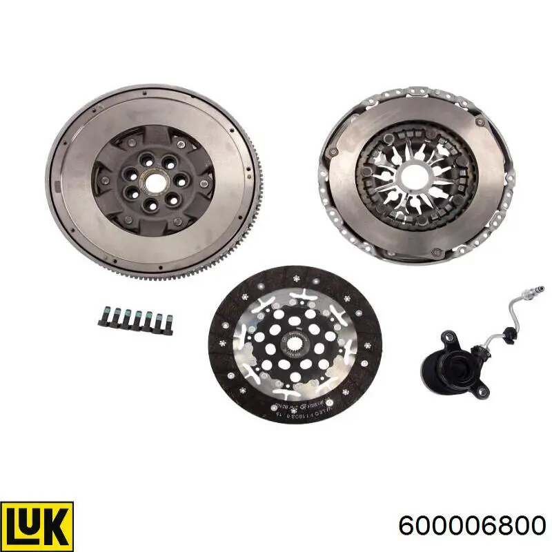 Комплект зчеплення (3 частини) LUK 600006800 ціна, від 553.41 USD