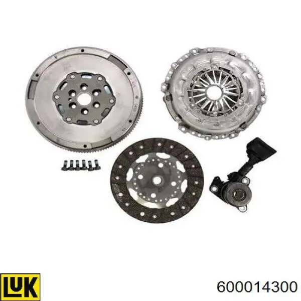 Комплект зчеплення (3 частини) LUK 600014300 ціна, від 542.28 USD