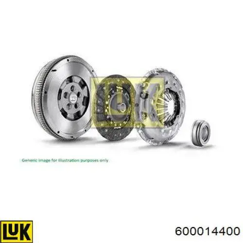 Комплект зчеплення (3 частини) LUK 600014400 ціна, від 702.64 USD