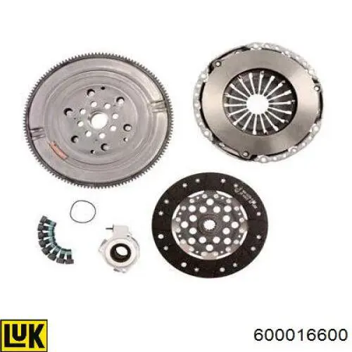 Комплект зчеплення (3 частини) LUK 600016600 ціна, від 601.99 USD