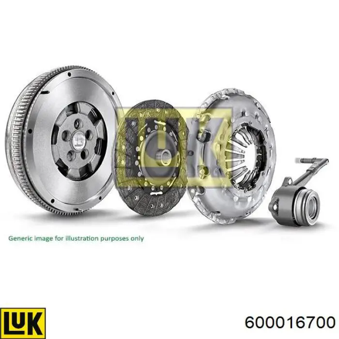 Комплект зчеплення (3 частини) LUK 600016700 ціна, від 552.77 USD