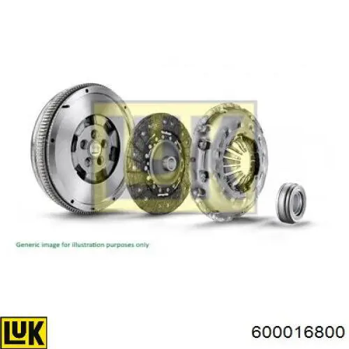 Комплект зчеплення (3 частини) LUK 600016800 ціна, від 171.03 USD