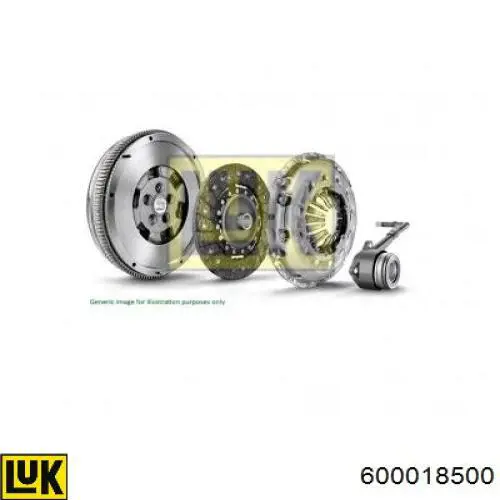 Комплект зчеплення (3 частини) LUK 600018500 ціна, від 569.86 USD
