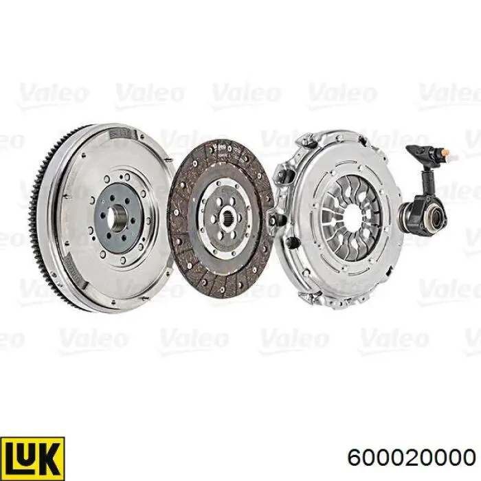Комплект зчеплення (3 частини) LUK 600020000 ціна, від 501.17 USD