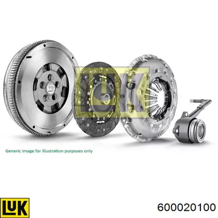 Комплект зчеплення (3 частини) LUK 600020100 ціна, від 759.29 USD