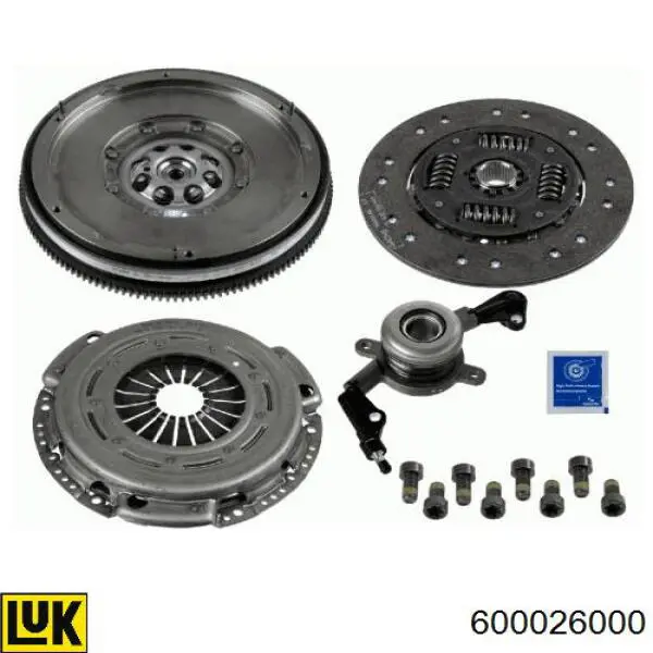 Комплект зчеплення (3 частини) LUK 600026000 ціна, від 775.51 USD