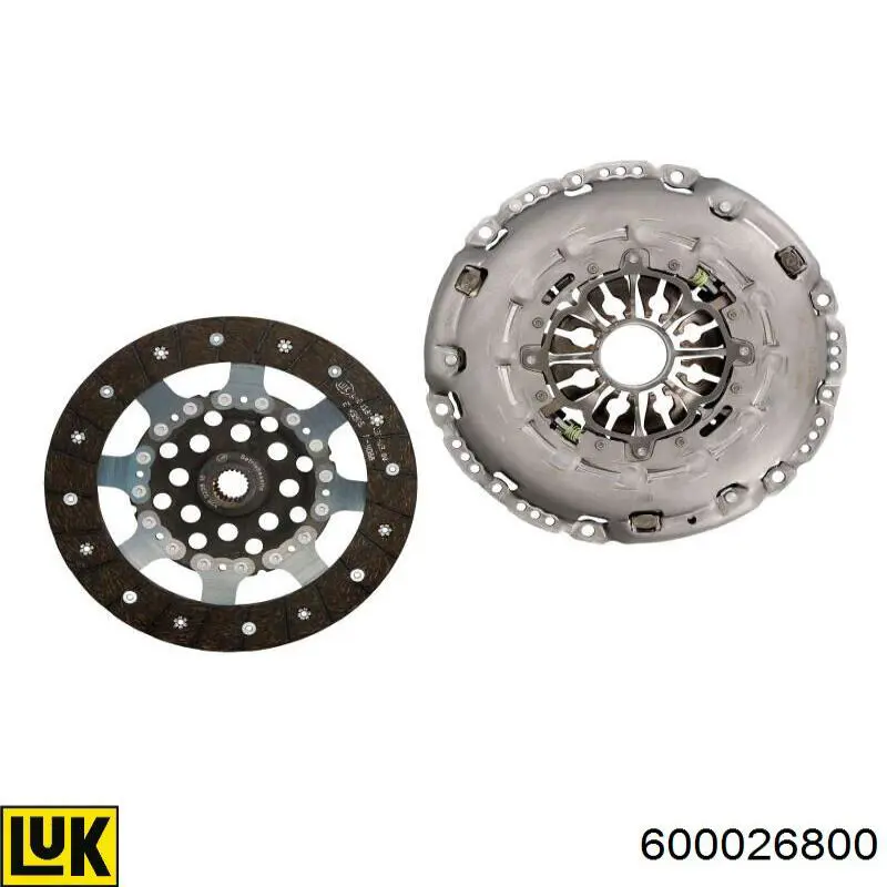 Комплект зчеплення (3 частини) LUK 600026800 ціна, від 715.63 USD