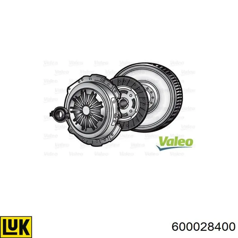 Купити 600028400 LUK Комплект зчеплення (диск, корзина, підшипник)