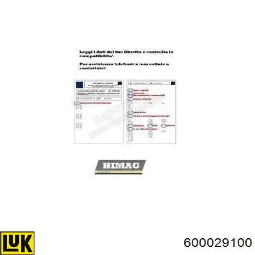 Купити 600029100 LUK Комплект зчеплення (диск, корзина, підшипник)