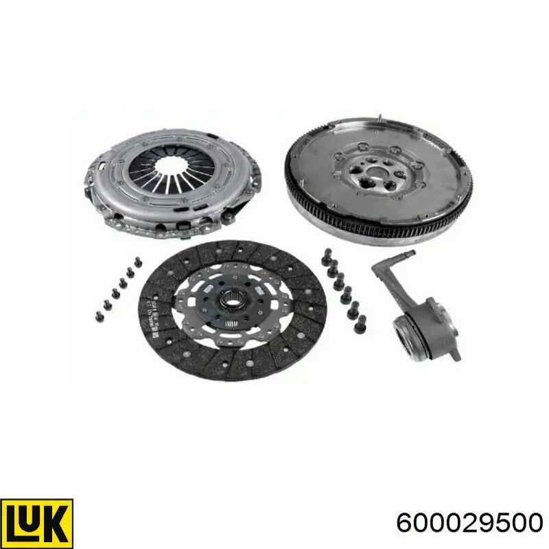 Комплект зчеплення (3 частини) LUK 600029500 ціна, від 611.99 USD