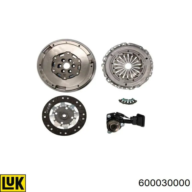 Комплект зчеплення (3 частини) LUK 600030000 ціна, від 555.18 USD