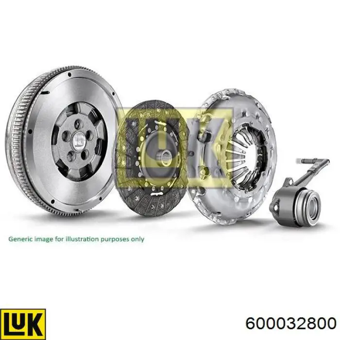 Комплект зчеплення (3 частини) LUK 600032800 ціна, від 542.00 USD