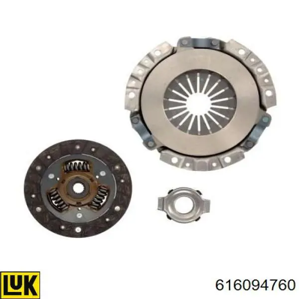 Купити 616094760 LUK Комплект зчеплення (диск, корзина, підшипник)