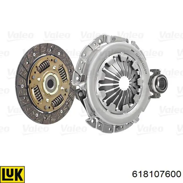 Комплект зчеплення (3 частини) LUK 618107600 ціна, від 93.68 USD