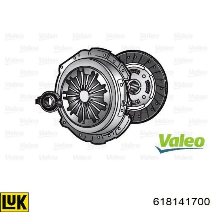 Комплект зчеплення (3 частини) LUK 618141700 ціна, від 64.37 USD