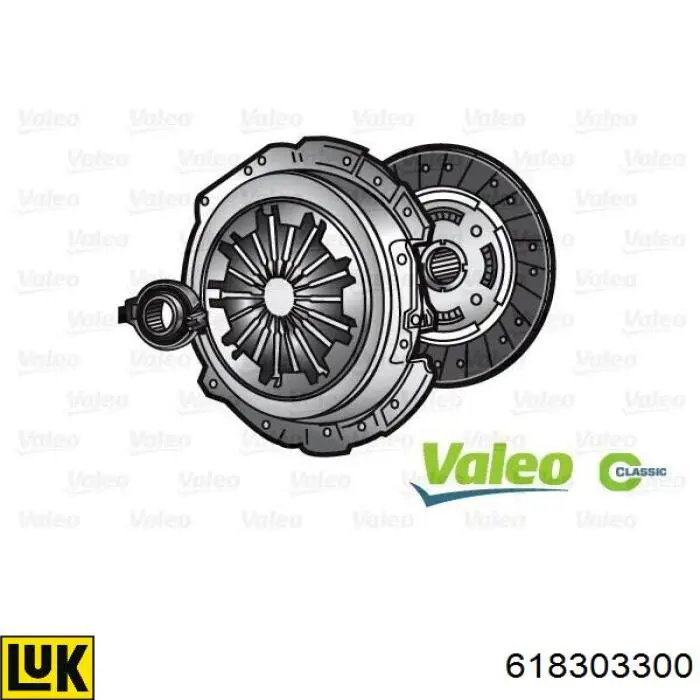 Комплект зчеплення (3 частини) LUK 618303300 ціна, від 102.80 USD