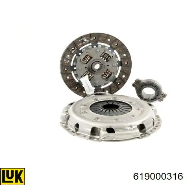 Купити 619000316 LUK Комплект зчеплення (диск, корзина, підшипник)