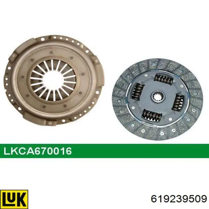 Комплект зчеплення (3 частини) LUK 619239509 ціна, від 56.79 USD