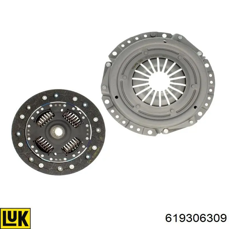 Комплект зчеплення (3 частини) LUK 619306309 ціна, від 99.80 USD