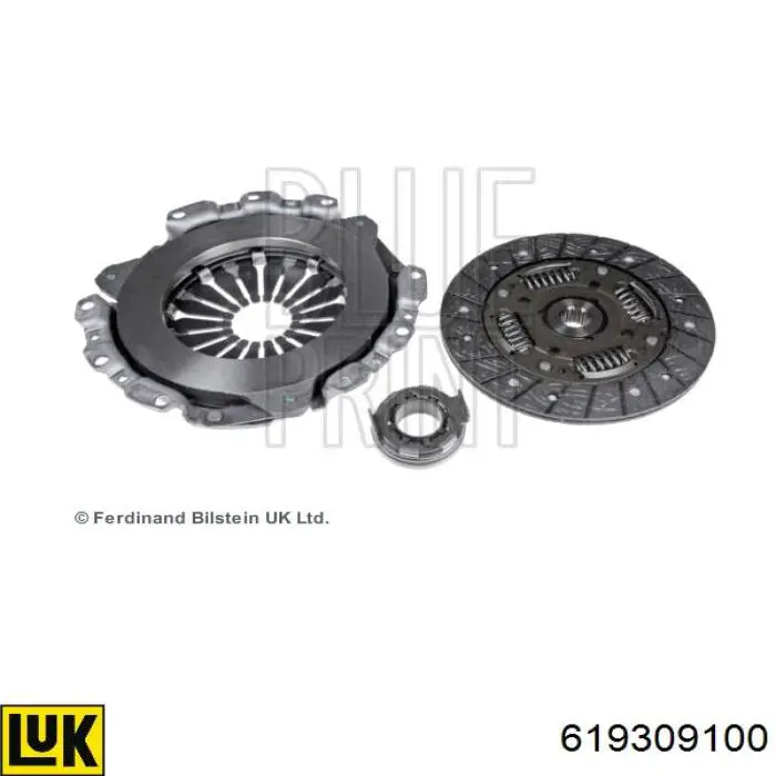 Купити ADG030231 Blue Print Комплект зчеплення (диск, корзина, підшипник)