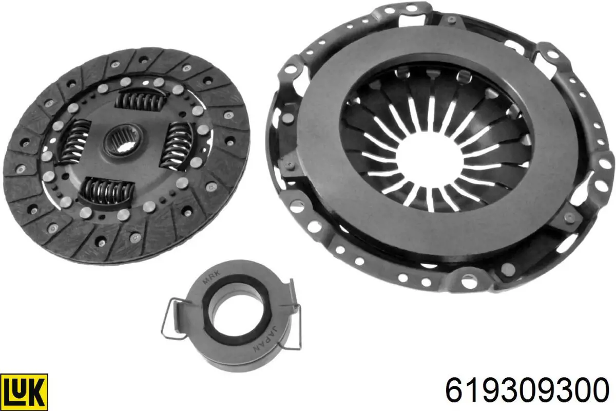 Комплект зчеплення (3 частини) LUK 619309300 ціна, від 185.43 USD