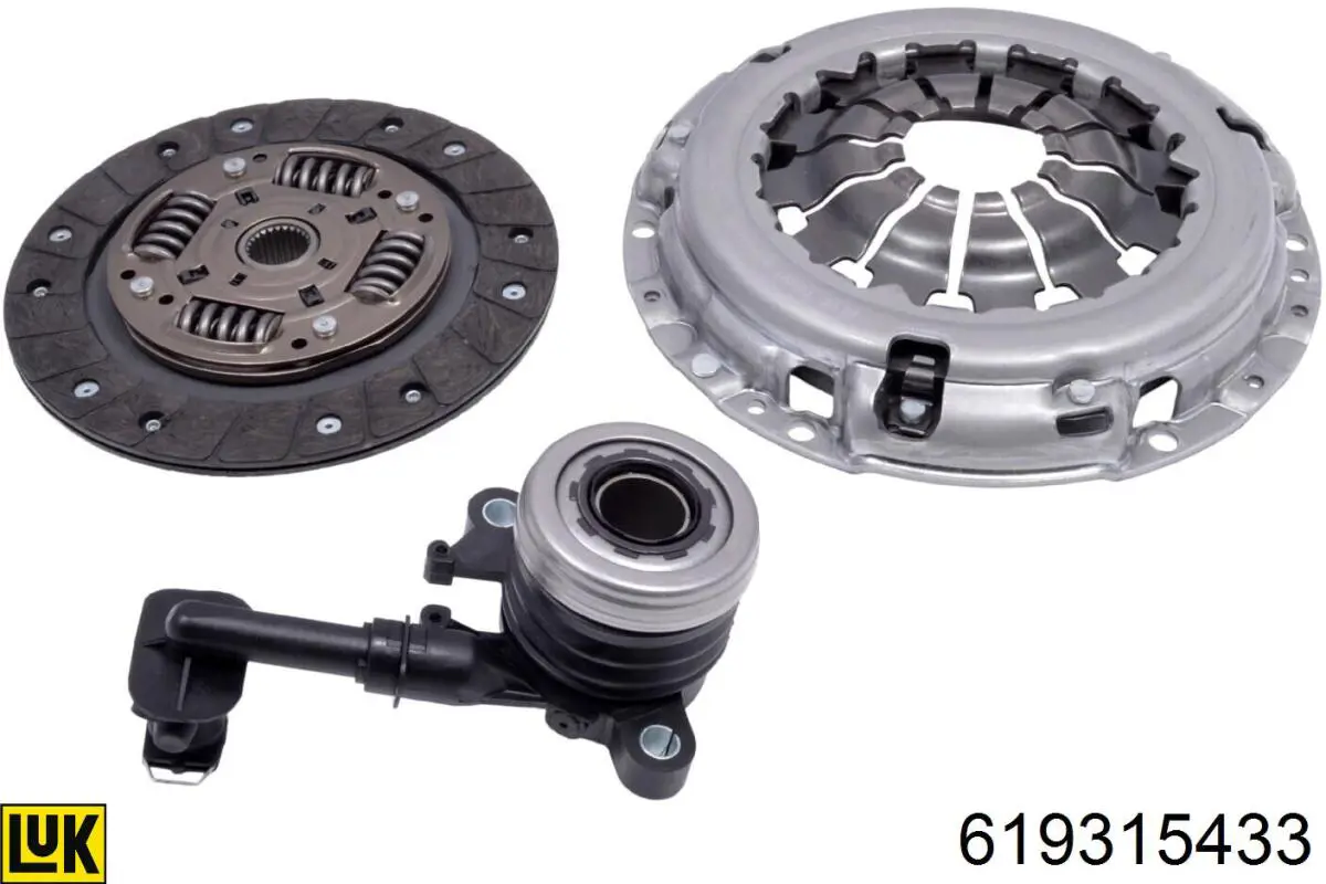 Комплект зчеплення (3 частини) LUK 619315433 ціна, від 135.09 USD