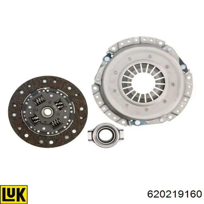 Комплект зчеплення (3 частини) LUK 620219160 ціна, від 82.04 USD