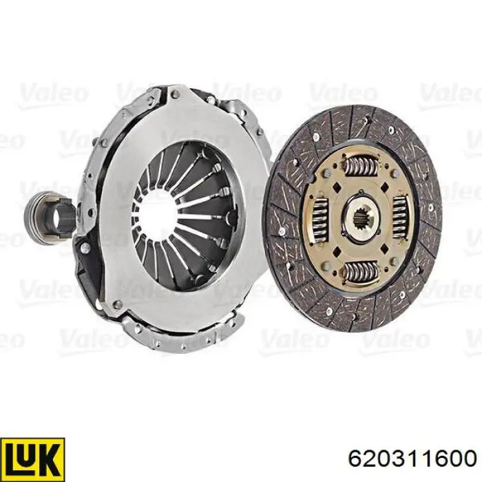 Комплект зчеплення (3 частини) LUK 620311600 ціна, від 101.93 USD
