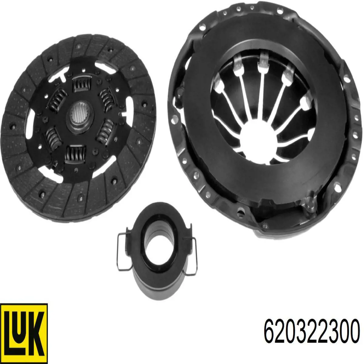 Купити 620322300 LUK Комплект зчеплення (диск, корзина, підшипник)
