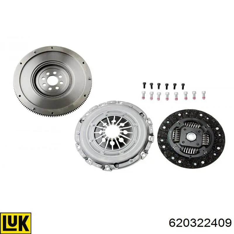 Комплект зчеплення (3 частини) LUK 620322409 ціна, від 155.86 USD