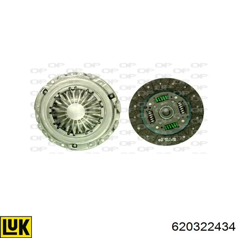 Комплект зчеплення (3 частини) LUK 620322434 ціна, від 88.68 USD