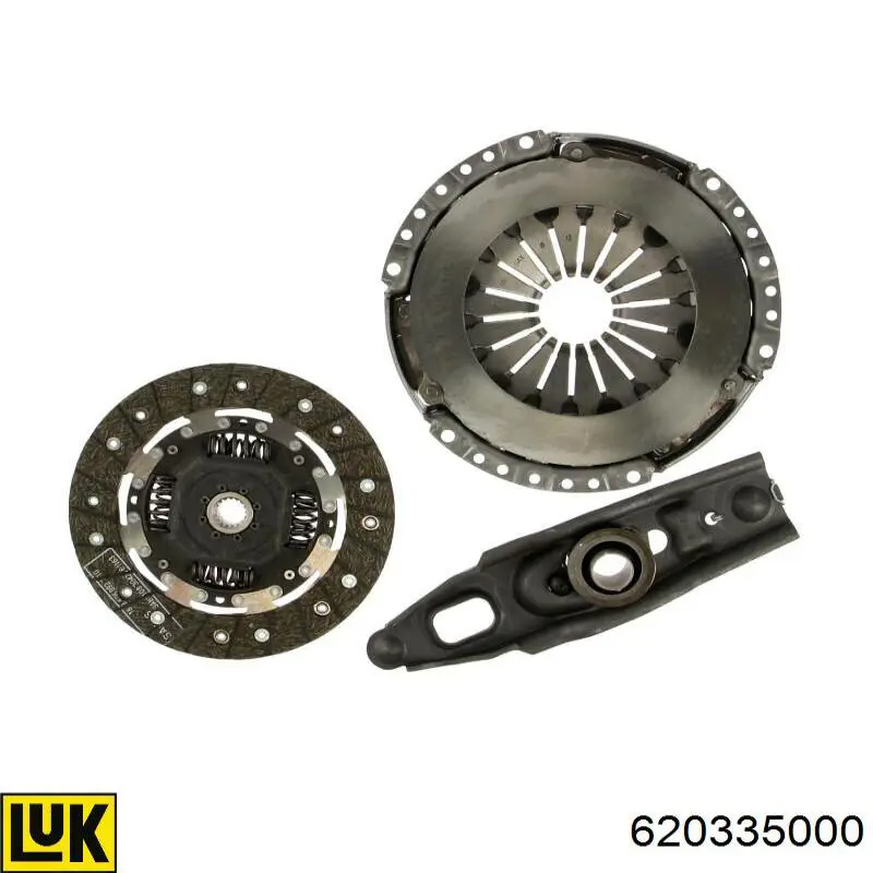 Купити 620335000 LUK Комплект зчеплення (диск, корзина, підшипник)