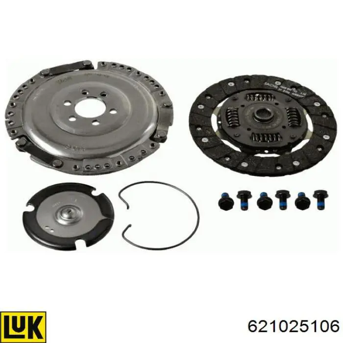 Комплект зчеплення (3 частини) LUK 621025106 ціна, від 92.45 USD
