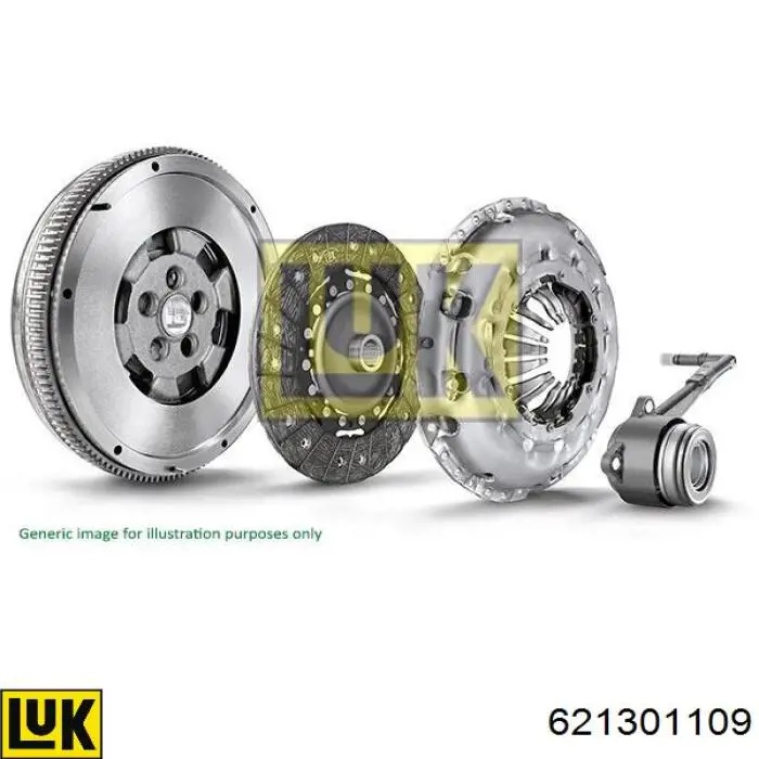 Комплект зчеплення (3 частини) LUK 621301109 ціна, від 136.31 USD