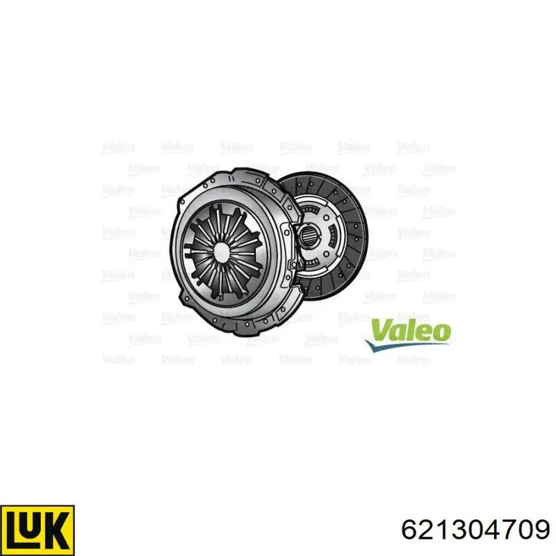 Комплект зчеплення (3 частини) LUK 621304709 ціна, від 200.32 USD
