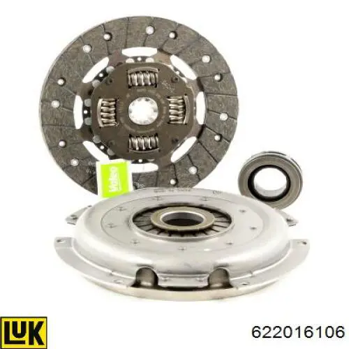 Комплект зчеплення (3 частини) LUK 622016106 ціна, від 125.55 USD