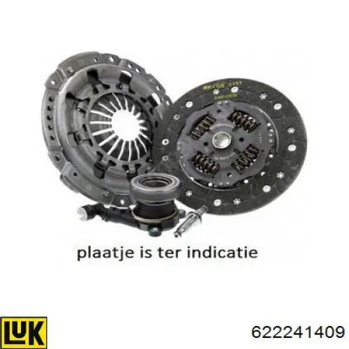 Комплект зчеплення (3 частини) LUK 622241409 ціна, від 107.42 USD