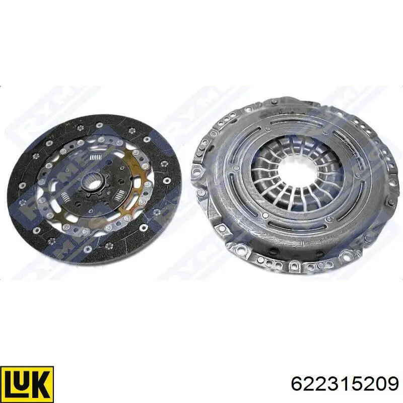 Купити 1629107 Opel Комплект зчеплення (диск, корзина, підшипник)