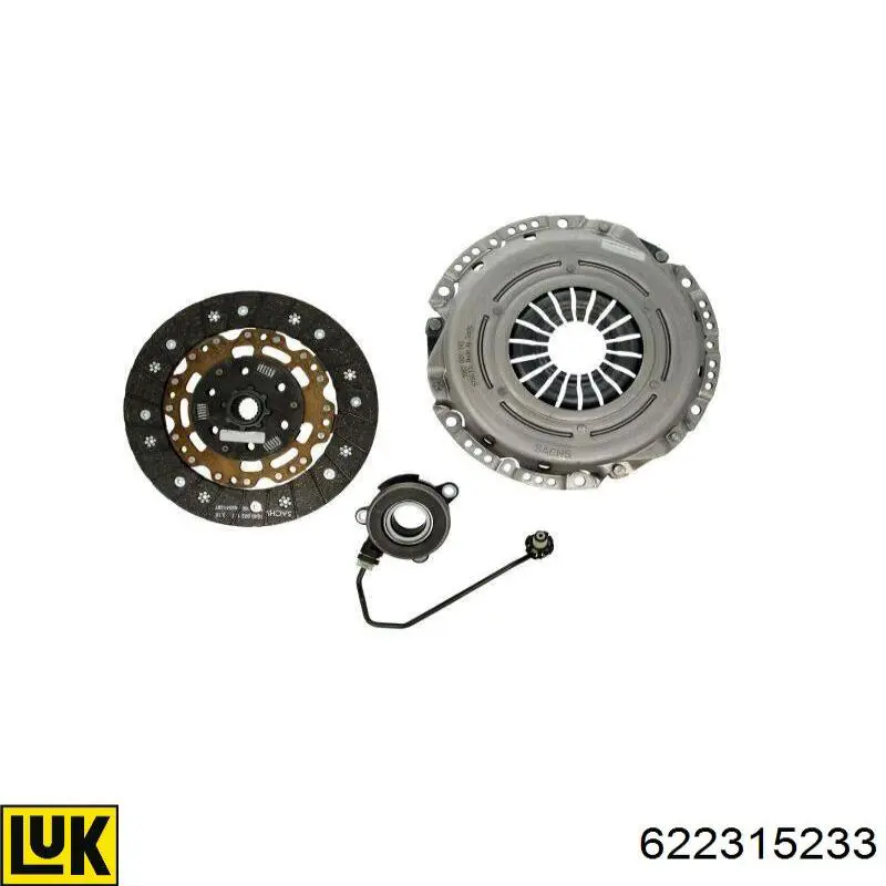 Комплект зчеплення (3 частини) LUK 622315233 ціна, від 290.15 USD