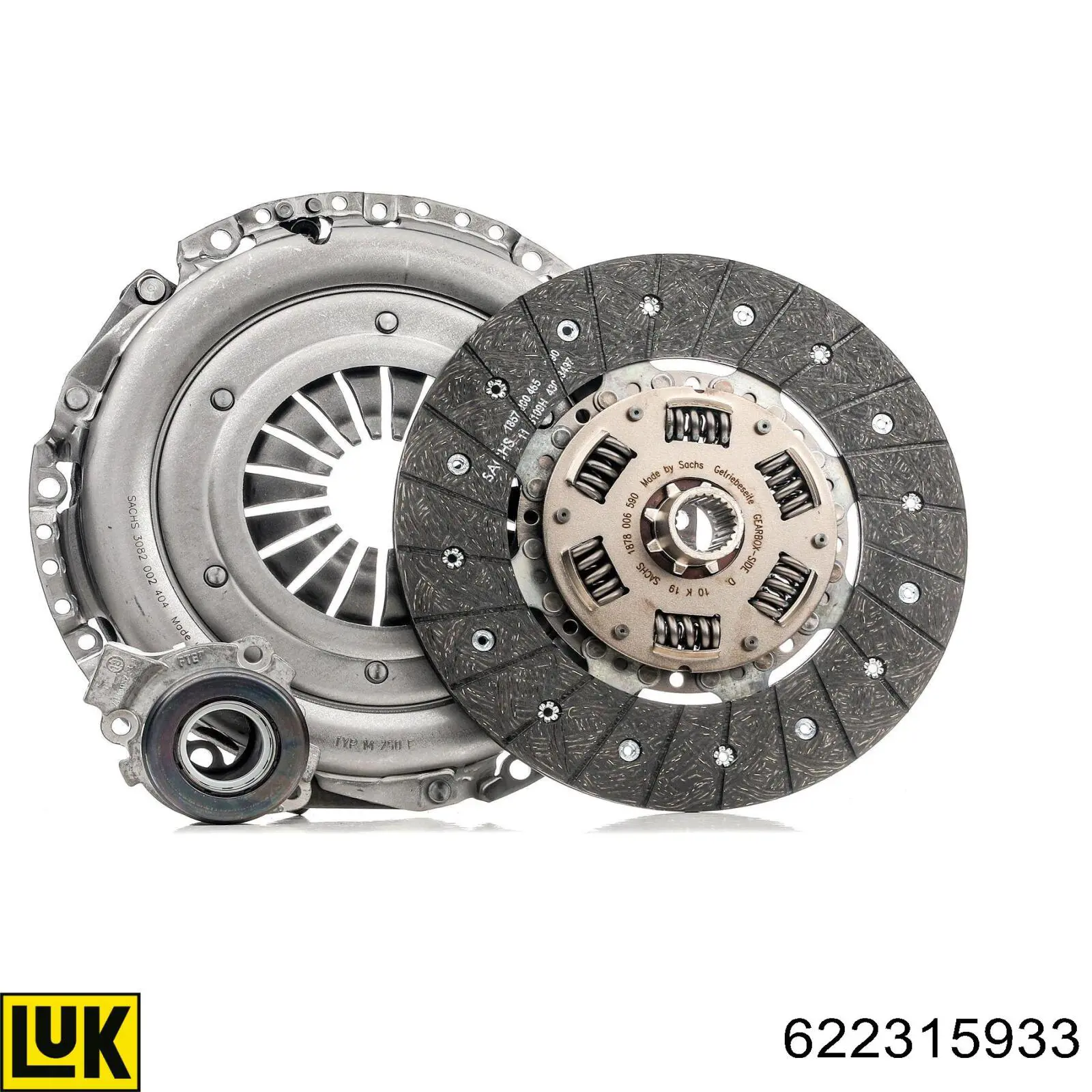 Комплект зчеплення (3 частини) LUK 622315933 ціна, від 194.56 USD