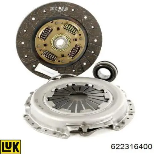 Комплект зчеплення (3 частини) LUK 622316400 ціна, від 151.47 USD