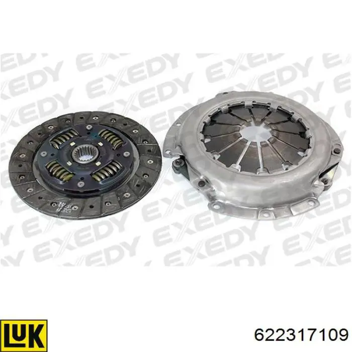 Комплект зчеплення (3 частини) LUK 622317109 ціна, від 163.63 USD