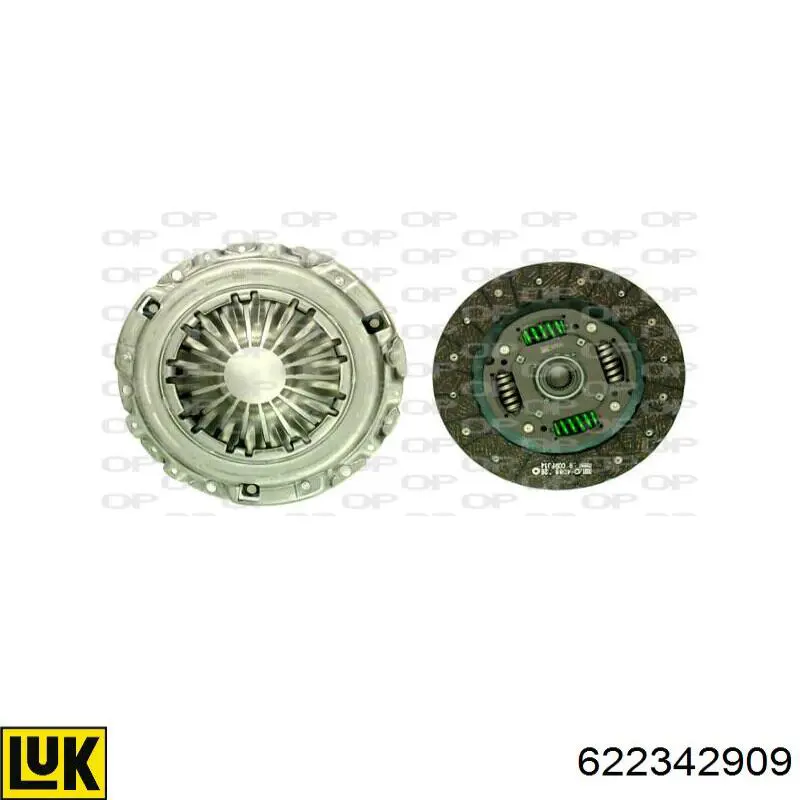 Комплект зчеплення (3 частини) LUK 622342909 ціна, від 179.22 USD