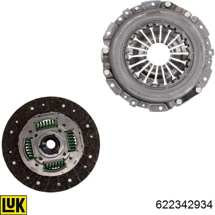 Комплект зчеплення (3 частини) LUK 622342934 ціна, від 184.83 USD