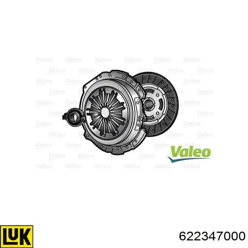 Комплект зчеплення (3 частини) LUK 622347000 ціна, від 140.19 USD